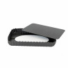 Springform Pan Quttin Black Carbon steel 31,5 x 21,5 x 3,5 cm (6 Units)