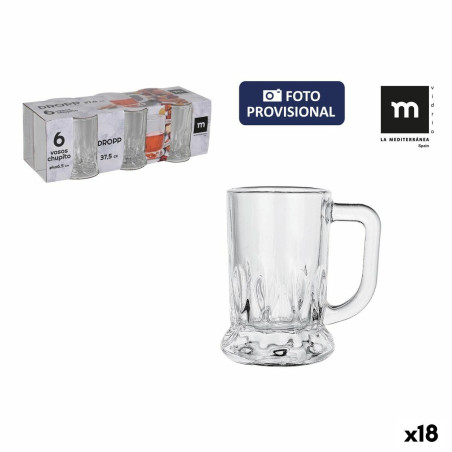 Set of Shot Glasses La Mediterránea Dropp 37,5 ml (18 Units)