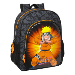 School Bag Naruto Black Orange 32 X 38 X 12 cm