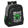 School Bag Minecraft Black Grey 32 X 38 X 12 cm