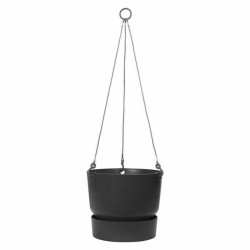 Plant pot Elho Outdoor Ø 23,9 x 20,3 cm Black Plastic