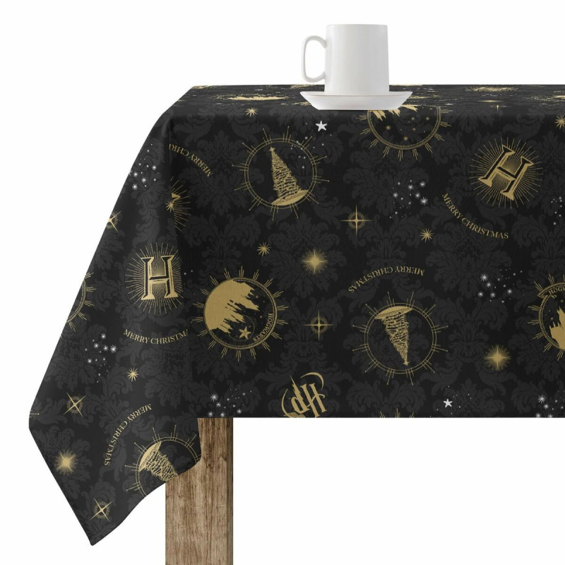 Stain-proof resined tablecloth Harry Potter Hogwarts Christmas 200 x 140 cm