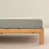 Fitted bottom sheet SG Hogar Grey 140 x 200 cm