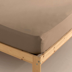 Fitted bottom sheet SG Hogar Greige 140 x 200 cm