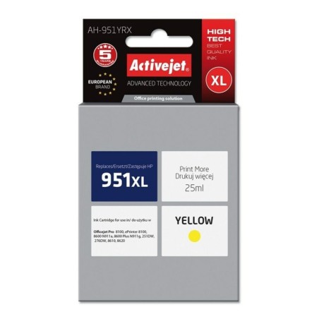 Original Ink Cartridge Activejet AH-951YRX Yellow