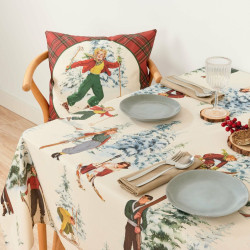 Stain-proof tablecloth Belum Christmas Sky Multicolour 200 x 155 cm