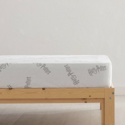 Fitted sheet Harry Potter White Grey 160 x 200 cm