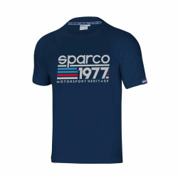 Short Sleeve T-Shirt Sparco S01329BM4XL Navy Blue