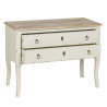 Console White Natural Fir wood MDF Wood 104 x 50 x 78 cm