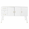 Sideboard DKD Home Decor   White Cream Natural Metal Paolownia wood 120 x 40 x 78,5 cm