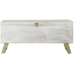 Chest DKD Home Decor Wood Metal (116 x 40 x 50 cm)