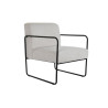 Armchair DKD Home Decor Black Polyester White Iron (64 x 74 x 79 cm)