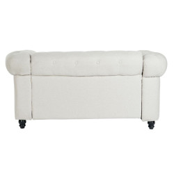 Sofa DKD Home Decor White Cream Wood Vintage 162 x 84 x 77 cm