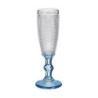 Champagne glass Points Blue Transparent Glass 6 Units (180 ml)