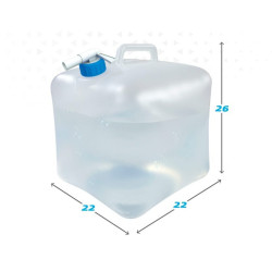 Water bottle Aktive Polyethylene 10 L 22 x 26 x 22 cm (12 Units)