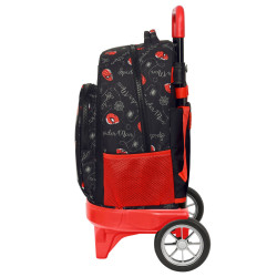 School Rucksack with Wheels Spiderman Hero Black 33 X 45 X 22 cm