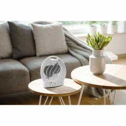 Portable Fan Heater Oceanic White 2000 W