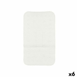 Non-slip Shower Mat White PVC 69,3 x 40 x 1 cm (6 Units)