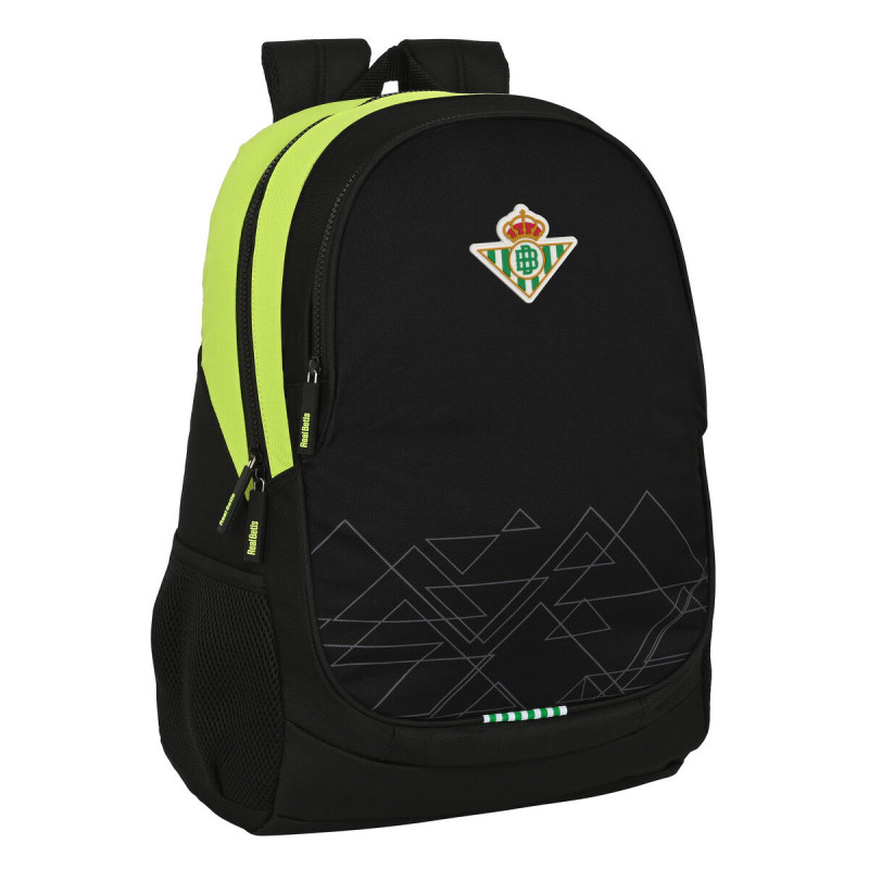 School Bag Real Betis Balompié Black Lime 32 x 44 x 16 cm