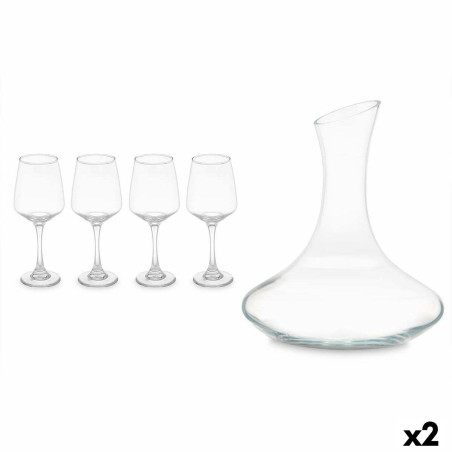 Jug and glasses set 420 ml 1,8 L (2 Units)