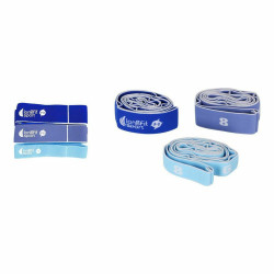 Elastic Resistance Bands LongFit Sport   Blue 3 Pieces (6 Units)