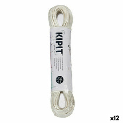 Washing Line 30 m White PVC (12 Units)