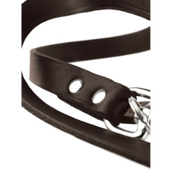 Dog Lead Hunter Brown 2 m Adjustable Leather