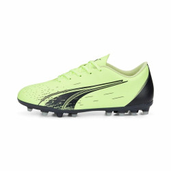 Childrens Football Boots Puma Ultra Play MG Jr Lime green Unisex