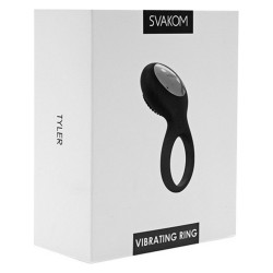 Tyler Vibrating Ring Black Svakom 3100523