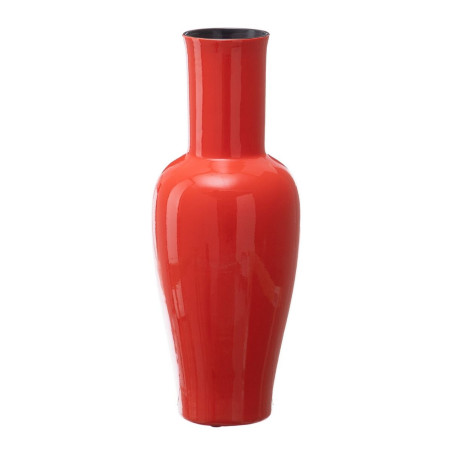 Vase 18 x 18 x 46,5 cm Ceramic Orange