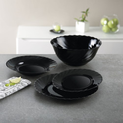 Dessert dish Luminarc Trianon Black Glass (Ø 19,5 cm) (24 Units)