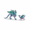 Action Figure Schleich Flower dragon with its little one