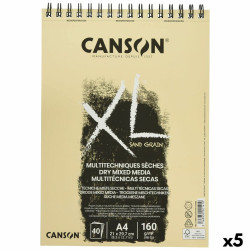 Drawing Pad Canson XL Sand Natural A4 5 Units 40 Sheets 160 g/m2