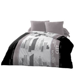 Nordic cover HOME LINGE PASSION White Black/Grey 220 x 240 cm