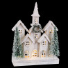 Christmas bauble White Green Wood Plastic Town 30 x 10 x 43 cm