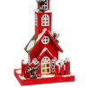 Christmas bauble Red Wood House 17 x 18 x 56 cm