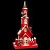 Christmas bauble Red Wood House 17 x 18 x 56 cm