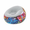 Inflatable Armchair Bestway Graffitti 112 x 112 x 66 cm