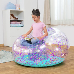 Inflatable Armchair Bestway Glitter 114 x 112 x 66 cm