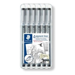 Set of Felt Tip Pens Staedtler Pigment Liner 308 Multicolour