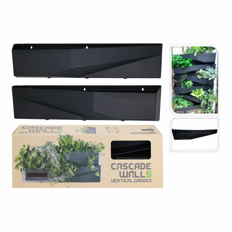 Vertical Garden Kit Cascade Wall Anthracite 78 x 19 x 35 cm