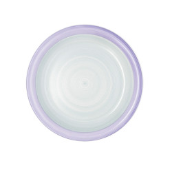 Flat Plate Quid Kaleido Green Purple Ceramic 27 cm (12 Units)