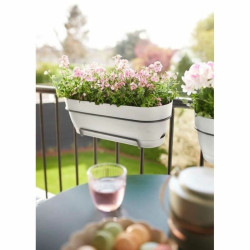 Planter Elho   White 50 cm Blue Plastic