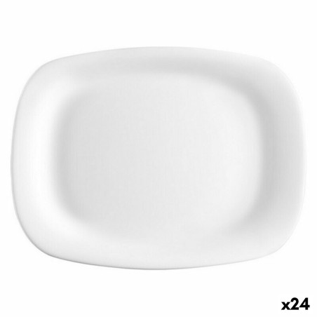 Flat Plate Bormioli Parma Rectangular (24 Units) (18 x 21 cm)