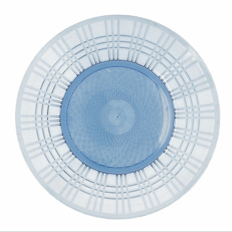 Flat plate Quid Viba Blue Plastic 26 cm Ø 26 cm (12 Units) (Pack 12x)