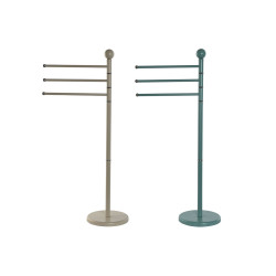 Free-Standing Towel Rack Home ESPRIT Beige Turquoise Metal 43 x 22 x 90 cm 2 Units