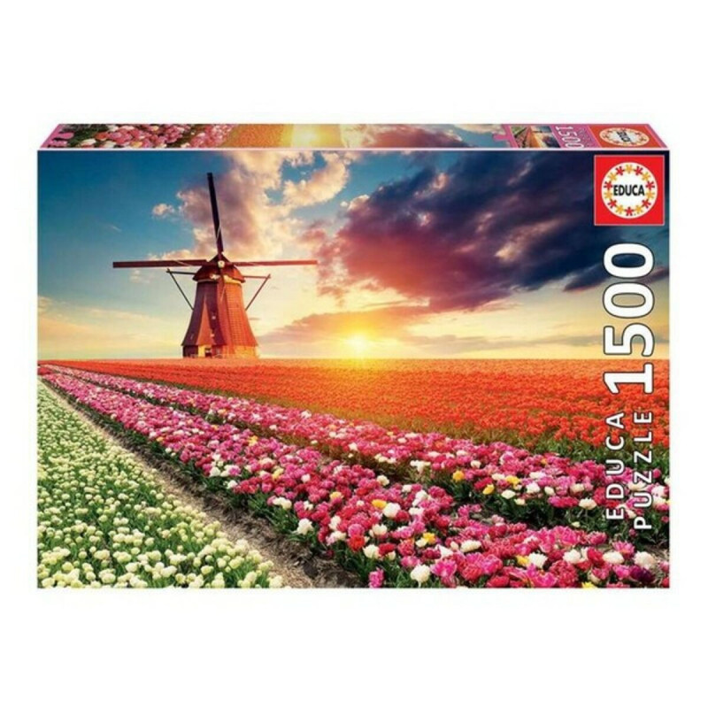 Puzzle Educa Fields of Tulips 18465 1500 Pieces