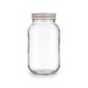 Jar Quid Moss Grey Glass 1 L (Pack 6x)