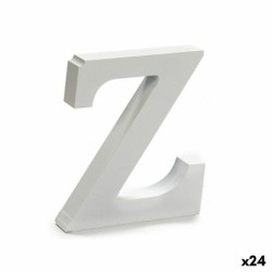 Letter Z Wood White (2 x 16 x 14,5 cm) (24 Units)