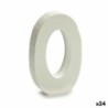 Number Wood White (2 x 16 x 14,5 cm) (24 Units)